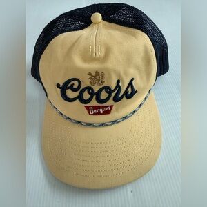 Coors Banquet Beer Cap Mens Trucker‎ Rope Snap Back American Needle Outdoor